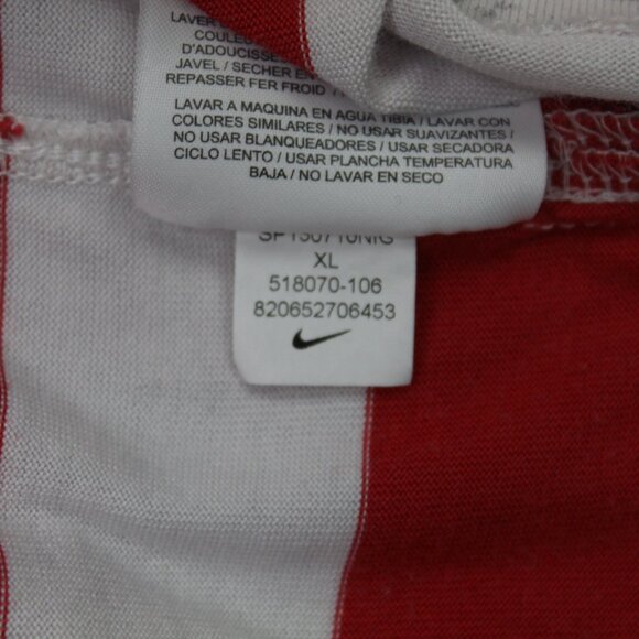 Nike Golf Polo Shirt Mens XL Red/White Dri-Fit Cotton/Polyester Blend S/S - Picture 10 of 13